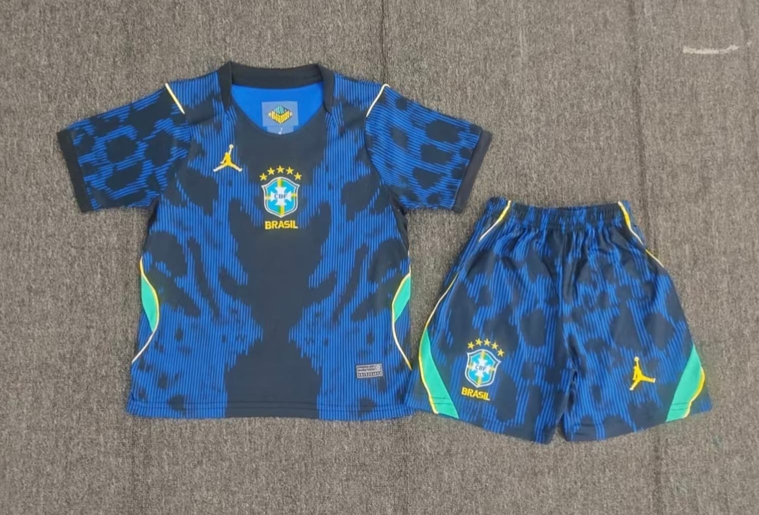 Brazil Away kids kit